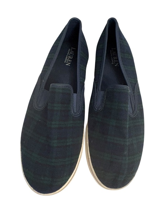 Ralph Lauren Shoes - Ralph Lauren Plaid Slip-On Loafers in Navy and Dark Green